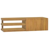 Szafki łazienkowe - vidaXL Ścienna szafka łazienkowa, 110x40x30 cm, lite drewno tekowe - miniaturka - grafika 1