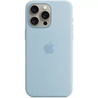 Etui i futerały do telefonów - Etui APPLE Silicone Case MagSafe do iPhone 15 Pro Max Jasnoniebieski - miniaturka - grafika 1