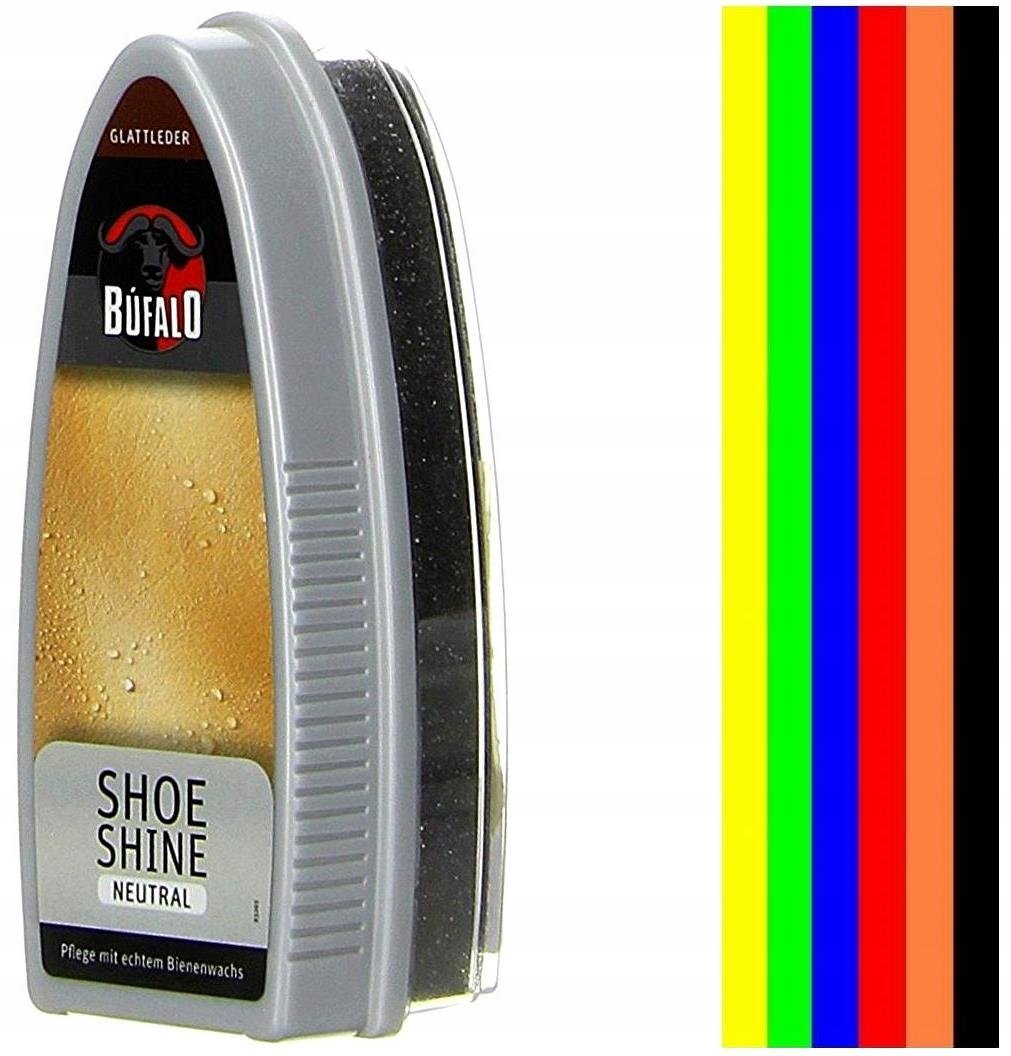 BEZBARWNA SAMOPOŁYSKOWA GĄBKA DO BUTÓW CZYŚCIK BUFALO SHOE SHINE EXPRESS HQ