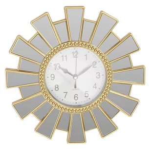 Zegar Ścienny Dekoracyjny Lustrzana Rama Glamour - Zegary - miniaturka - grafika 1