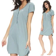 Piżamy ciążowe - Doctor Nap 9505 MINERAL koszula do karmienia L - miniaturka - grafika 1