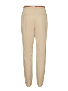 Spodnie damskie - VERO MODA Damskie spodnie VMFLASHINO MR Regular Chino Pants, Irish Cream, XL/32, Irish Cream, 32W / 32L - grafika 1