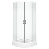 Kabiny prysznicowe - Novoterm Kabina prysznicowa Xenia Duo 90 (z brodzikiem) - miniaturka - grafika 1