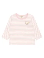 Kaftaniki dla niemowląt - Steiff Koszulka w kolorze jasnoróżowo-kremowym - miniaturka - grafika 1