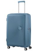 Walizki - Walizka duża poszerzana American Tourister Soundbox - stone blue - miniaturka - grafika 1