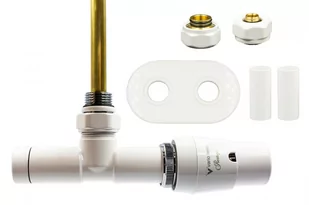 Zawór termostatyczny zespolony 50mm UNICO biały prawy Pex All in One - Zawory i kraniki Zawór termostatyczny zespolony 50mm UNICO biały prawy Pex All in One - Zawory i kraniki - miniaturka - grafika 1