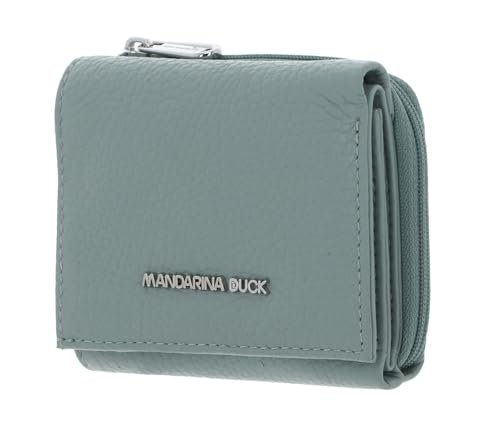 Mandarina Duck Mellow skórzany portfel akcesoria podróżne damskie portfele jeden rozmiar, Zielona góra lodowa, Taglia Unica