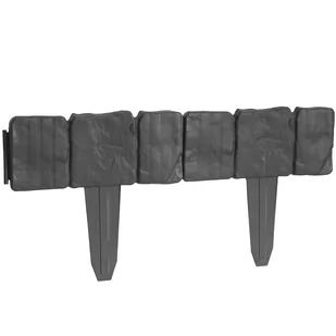 Palisada obrzeże do trawnika imitacja kamienia STONE 2.5m - szara - Pozostałe narzędzia ogrodowe - miniaturka - grafika 1