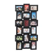 Ramki na zdjęcia - Ramka na zdjęcia XXL 18 zdjęć ramki kolaż czarna - miniaturka - grafika 1