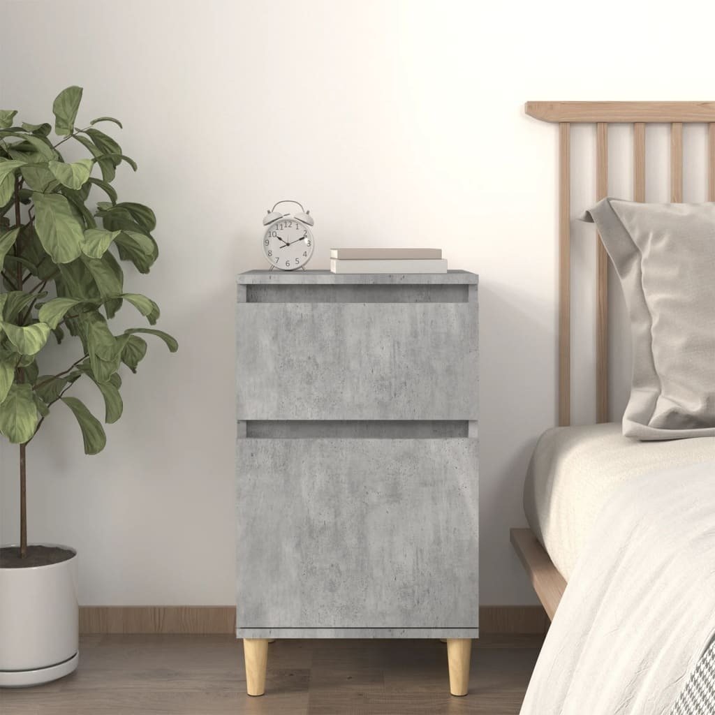 vidaXL Szafka nocna betonowa szara 40x35x70 cm - Szafka nocna - Stoliki nocne - Szafka - Szafka nocna