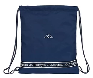 KAPPA plecak duży płaski worek plecak, idealny dla dzieci w różnym wieku, wygodny i wszechstronny, jakość i wytrzymałość, 35x40 cm, granatowy, Granatowy, Estándar, Casual - Plecaki worki - miniaturka - grafika 1