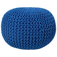 Pufy i podnóżki - Puf 50 X 35 Cm Ciemnoniebieski Conrad - miniaturka - grafika 1