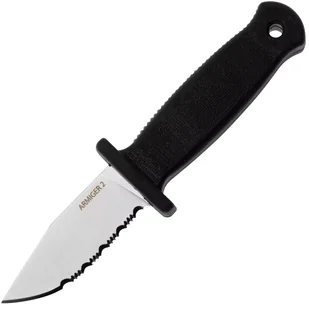Demko Knives Armiger 2 - Clip Point - Ząbkowane - Czarny ARM2-4034SS-CP-SERR - Noże - miniaturka - grafika 1