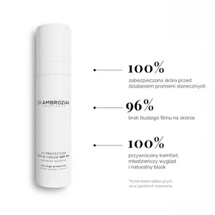Dr Ambroziak Regenerujący krem ochronny SPF50 50 ml - Balsamy i kremy do opalania - miniaturka - grafika 2