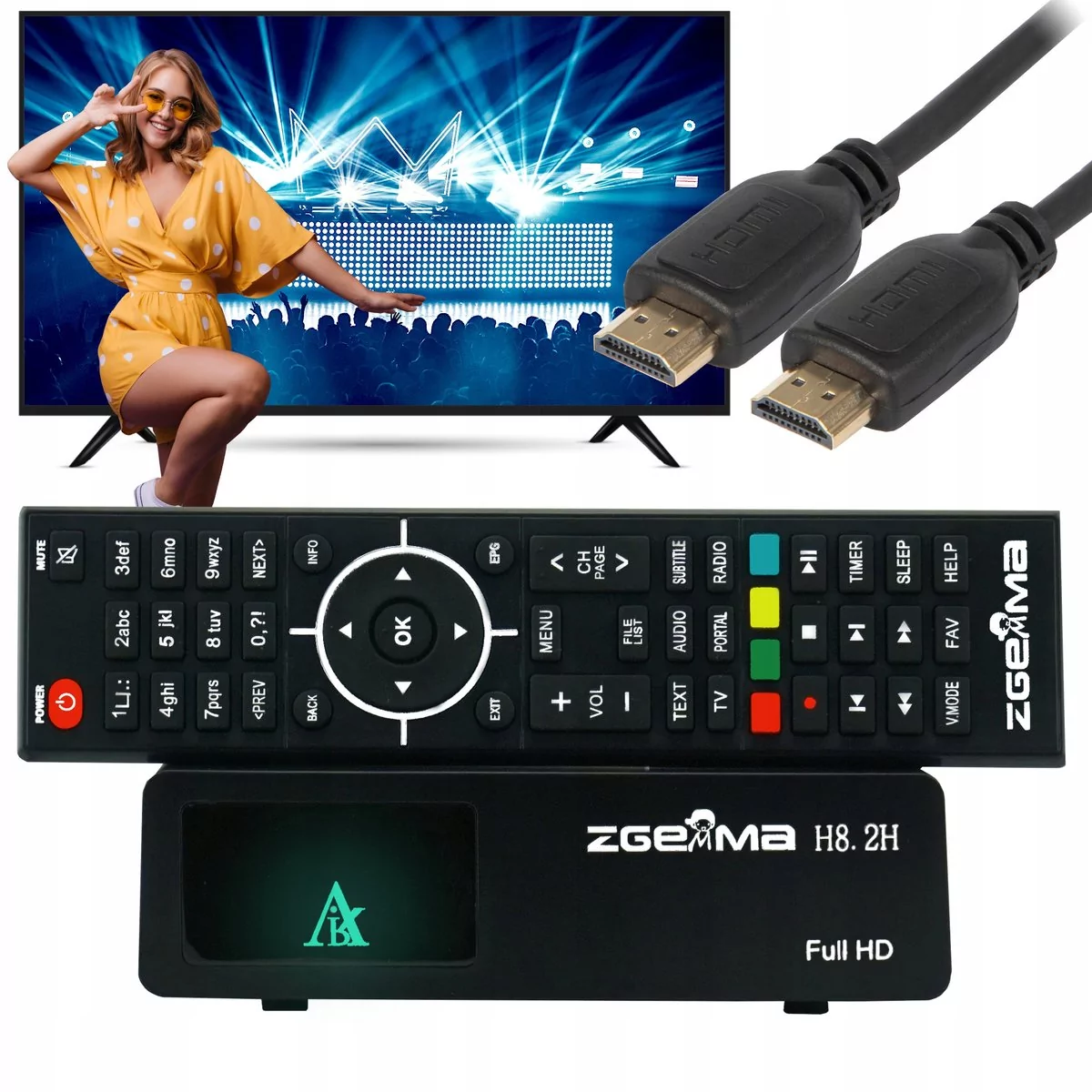 DEKODER TUNER ZGEMMA H8.2H SAT DVB-T2 ENIGMA2 - Ceny i opinie na Skapiec.pl