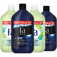 Żele pod prysznic dla mężczyzn - Fa Żel pod Prysznic dla Mężczyzn Fa Men Sport dla Kobiet Fa Aleo 4x750ml - miniaturka - grafika 1