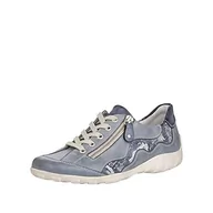 Sneakersy damskie - Remonte Damskie sneakersy R2961 niskie R3416, Niebieskie dżinsy Silver 14, 44 EU - miniaturka - grafika 1