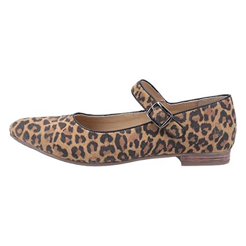 Hush Puppies Damski pasek Melissa Mary Jane Flat, leopard - 40 EU