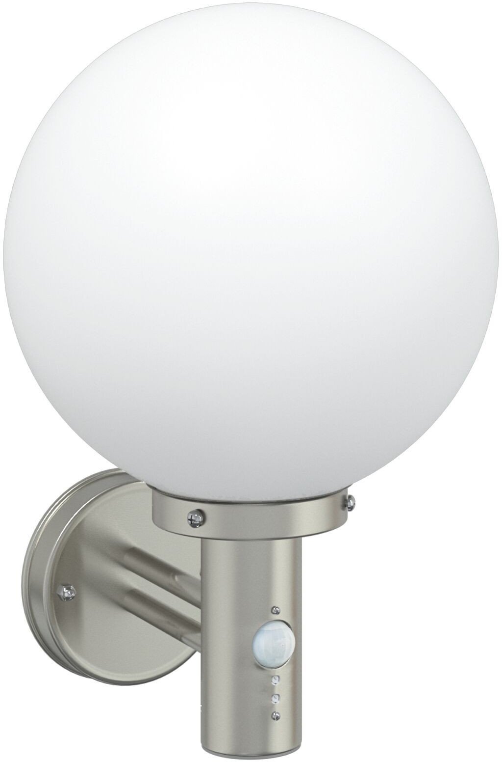 vidaXL Kinkiety z czujnikiem 2 szt. Srebrny Stal nierdzewna IP44