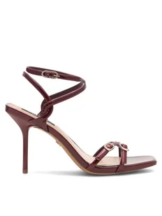 Nine West Sandały FARAZA ZL23014CC Bordowy - Sandały damskie - miniaturka - grafika 1