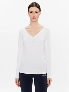 EA7 Emporio Armani Bluzka 8NTT52 TJFKZ 0101 Biały Regular Fit - Bluzki damskie - miniaturka - grafika 1
