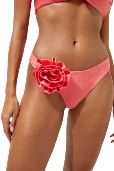 Karen Millen Damski Dół od Bikini z Kwiatem Różowy XS B1c