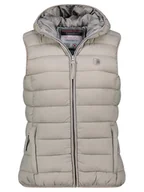 Kamizelki damskie - Geographical Norway Kamizelka pikowana "Vatikotal" w kolorze jasnoszarym - miniaturka - grafika 1