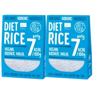Diet-Food Makaron konjac rice Zestaw 2 x 300 g Bio - Makaron - miniaturka - grafika 1