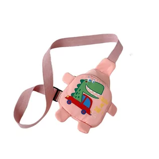 Torebki damskie - Slowmoose Torba na talię dla dzieci, plecak Mini Sling Różowy - grafika 1