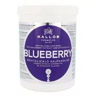 Maski do włosów - Kallos Blueberry Hair Mask 1000ml Maseczka do suchych i uszkodzonych włosów - miniaturka - grafika 1
