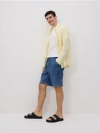 Spodenki męskie - Reserved - Jeansowe szorty jogger - granatowy - miniaturka - grafika 1