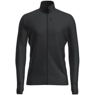 Bluzy sportowe męskie - Męska bluza Icebreaker M Mer 260 Quantum IV LS Zip Rozmiar: XL / Kolor: czarny - miniaturka - grafika 1