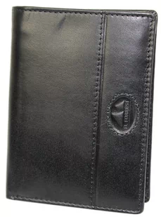 Portfel Męski Skórzany EL FORREST Skóra Bydlęca Duży Pionowy Bez Zapięcia Dwa Skrzydełka RFID CZARNY 896 61 13 x 10 x 3 [cm] - Portfele - miniaturka - grafika 1