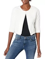 Bluzy damskie - Calvin Klein Damska bluza, Kremowe futro syntetyczne, S - miniaturka - grafika 1