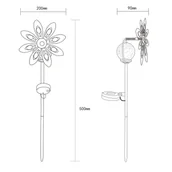 Lampy ogrodowe - Globo Lampa z grotem ziemnym LED 36576, rdzawy brąz, metal, szkło - miniaturka - grafika 1