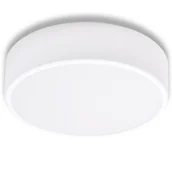 Lampy sufitowe - Euluna Lampa sufitowa Cleo 300, czujnik, 30 cm biała - miniaturka - grafika 1