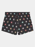 Spodenki damskie - Champion Szorty sportowe 404616 Czarny Regular Fit - miniaturka - grafika 1