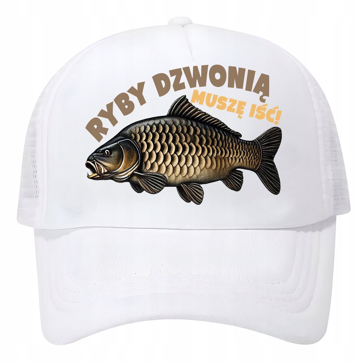 Czapka z daszkiem trucker siateczka tirówka dla wędkarza wędka ryby karp 07