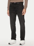 Spodnie męskie - Calvin Klein Jeans Jeansy J30J326538 Czarny Slim Fit - miniaturka - grafika 1