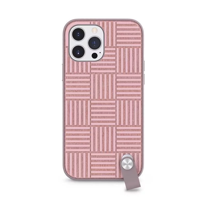 Moshi Altra - Etui z odpinaną smyczką iPhone 13 Pro Max (antybakteryjne NanoShield) (Pink)