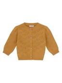 Bluzy i sweterki niemowlęce - Noppies Kardigan w kolorze jasnobrązowym - miniaturka - grafika 1