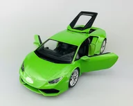 Samochody i pojazdy dla dzieci - WELLY LAMBORGHINI HURACAN LP 610-4 ZIELONY 1:24 SAMOCHÓD NOWY METALOWY MODEL - miniaturka - grafika 1