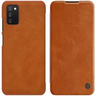 Etui i futerały do telefonów - Nillkin Etui QIN do Samsung Galaxy A03s EU (Brązowe) NILETQINA03SEU.BROWN - miniaturka - grafika 1