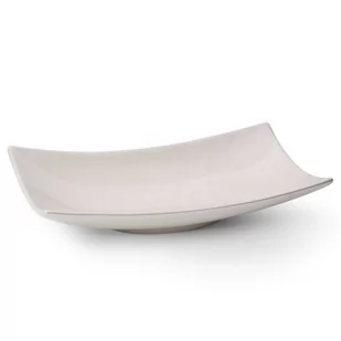 Patera Dekoracyjna Ceramiczna Simona 31X17X7 Perłowa - Tace i patery - miniaturka - grafika 1