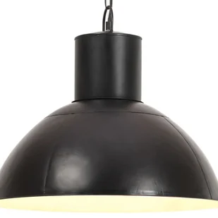 VidaXL Lampa wisząca, 25 W, czarna, okrągła, 48 cm, E27 320565 - Lampy sufitowe - miniaturka - grafika 1
