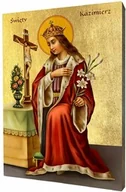 Ikony i obrazy sakralne - Ikona religijna święty Kazimierz Jagiellończyk - miniaturka - grafika 1