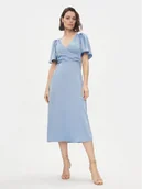 Sukienki - YAS Sukienka koktajlowa Athena 26032476 Niebieski Regular Fit - miniaturka - grafika 1