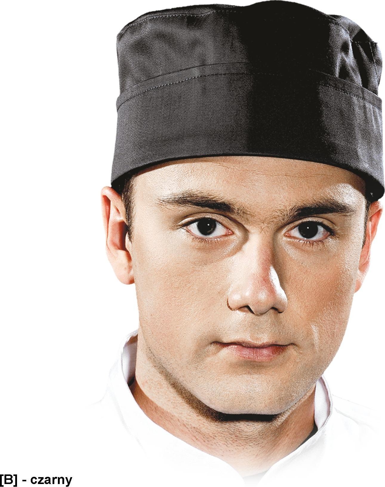 Reis LH-SKULLER - Krótka czapka kucharska z serii Chefs Kitchen, 65% poliestru, 35 % bawełny 245 g/m2 - biały - L 56-58 cm-2XL 60-62 cm L 56-58 cm