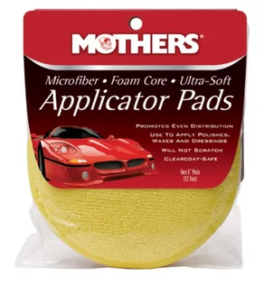 Akcesoria do mycia samochodu - Mothers Microfiber Applicator Pads 2 szt. - aplikator z mikrofibry do wosków, sealantów, dressingów - grafika 1