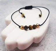 Bransoletki - Bransoletka TYGRYSIE OKO ochrona i kreatywność - NATURALNE KAMIENIE - miniaturka - grafika 1